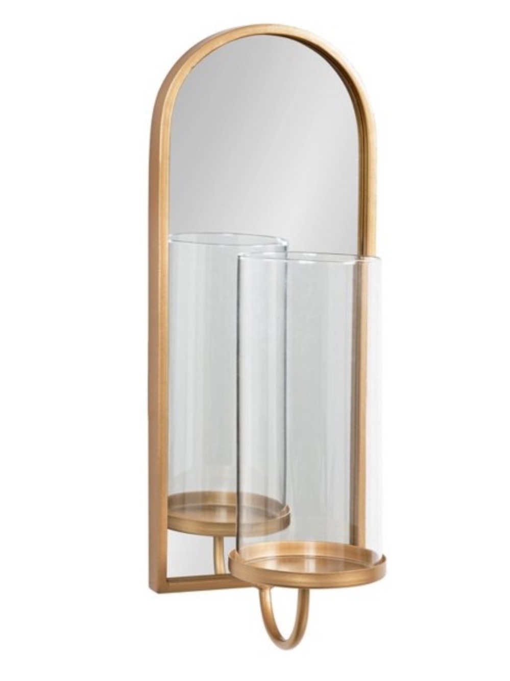 KATE & LAUREL NWT Ezerin Arch Metal Wall Sconce, 6x5x16, Gold